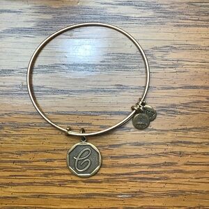 Alex and Ani Gold Initial Bracelet